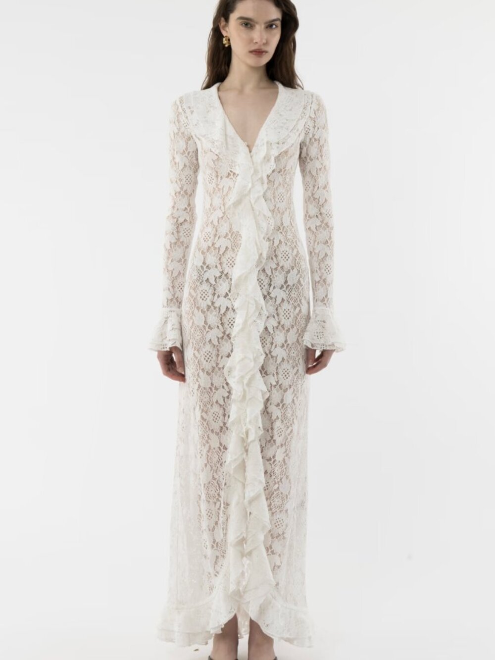 Arakii Lace Frill Dress - Picture 3 of 5
